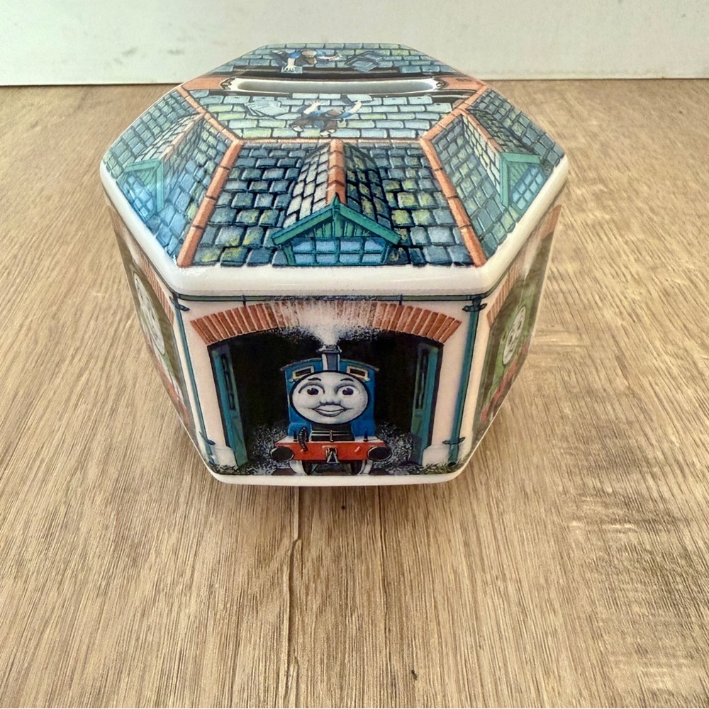 Vintage Wedgwood Thomas The Tank Engine & Friends‎ Hexagonal Money Box Coin Bank